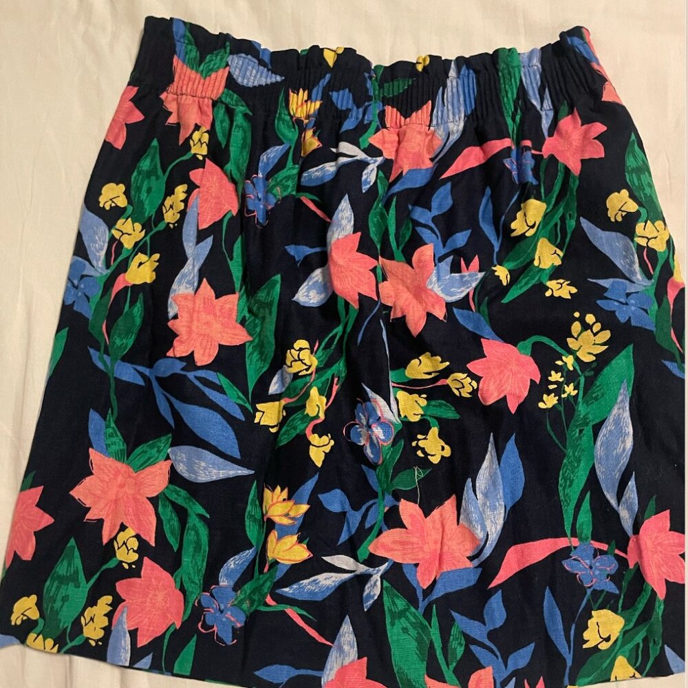 J. Crew Floral Paper Bag Skirt - 6